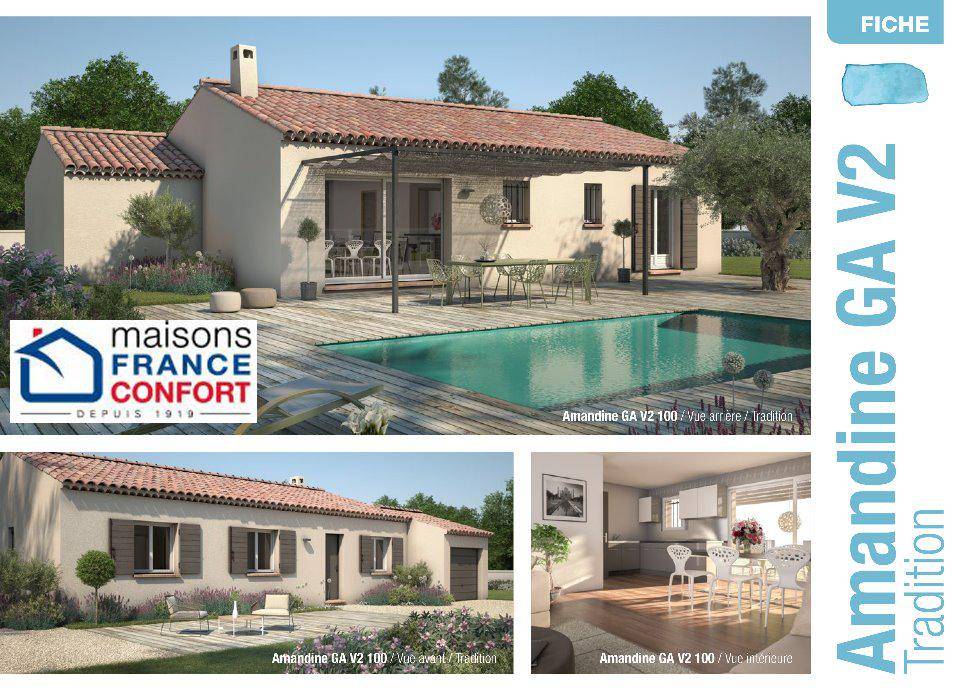 Programme terrain + maison à Châteaurenard en Bouches-du-Rhône (13) de 100 m² à vendre au prix de 520000€ - 1