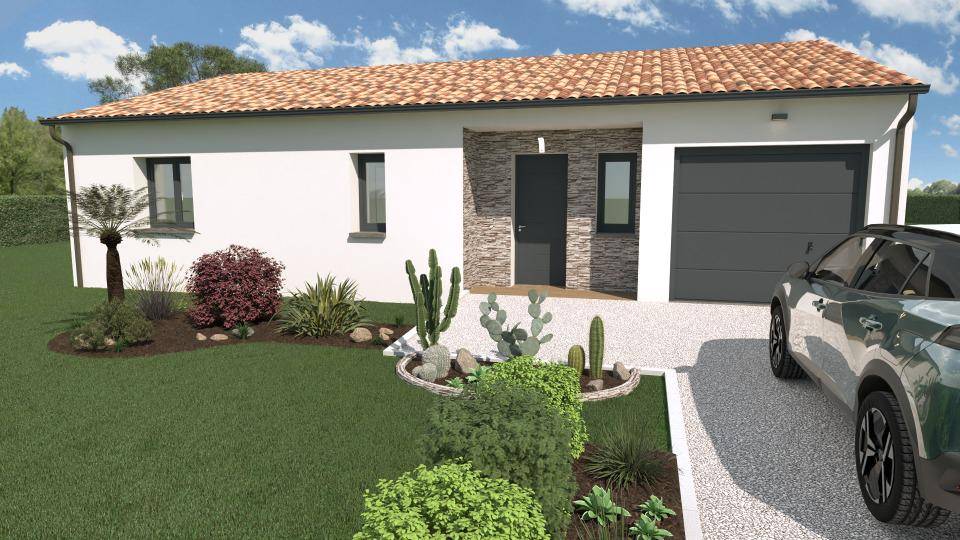 Programme terrain + maison à Pins-Justaret en Haute-Garonne (31) de 90 m² à vendre au prix de 304588€ - 2
