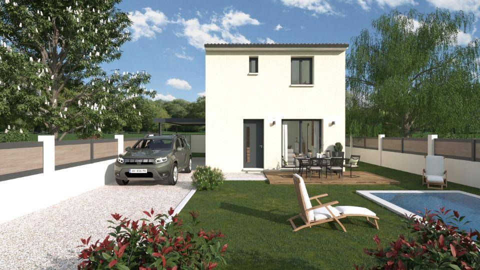 Programme terrain + maison à La Calmette en Gard (30) de 71 m² à vendre au prix de 198900€ - 1