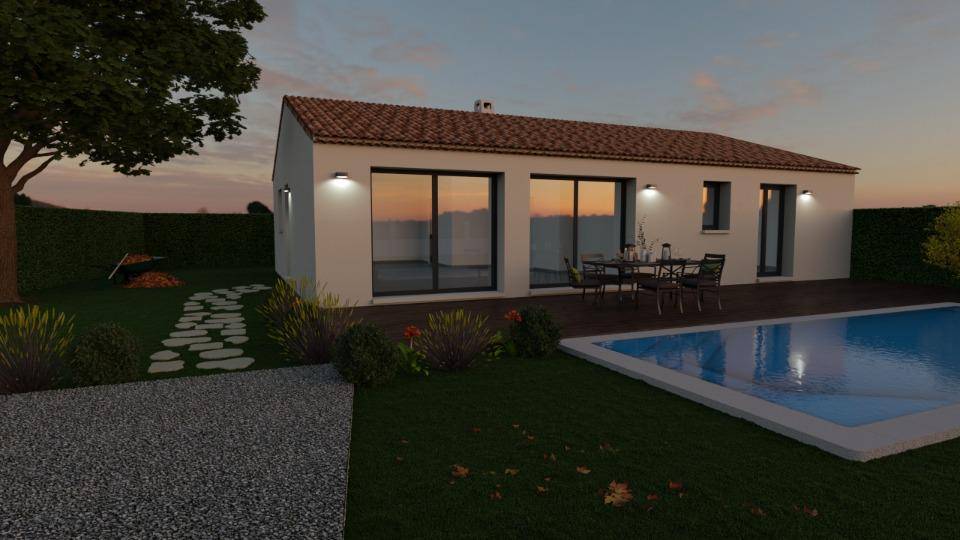 Programme terrain + maison à Grillon en Vaucluse (84) de 100 m² à vendre au prix de 287000€ - 1