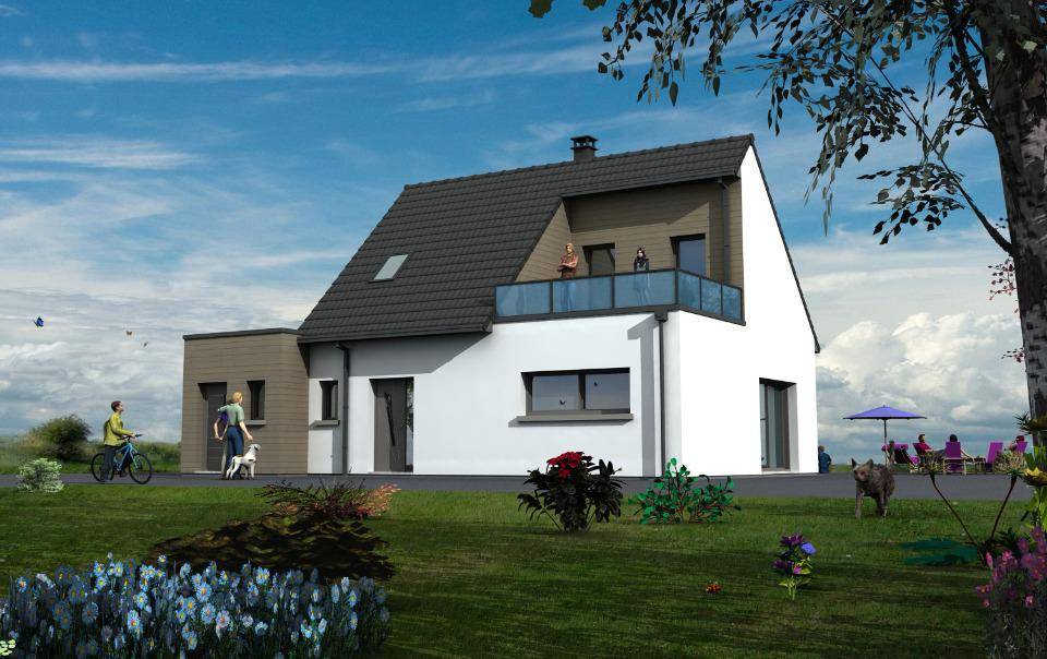 Programme terrain + maison à Boulogne-sur-Mer en Pas-de-Calais (62) de 103 m² à vendre au prix de 395000€ - 2