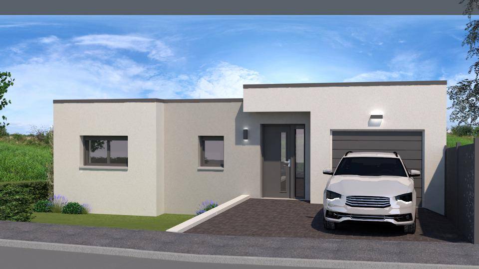 Programme terrain + maison à Boust en Moselle (57) de 97 m² à vendre au prix de 366000€ - 1