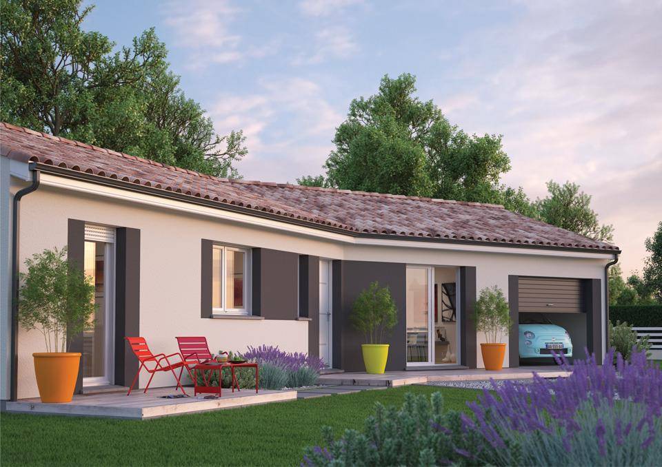 Programme terrain + maison à Brach en Gironde (33) de 69 m² à vendre au prix de 262500€ - 2