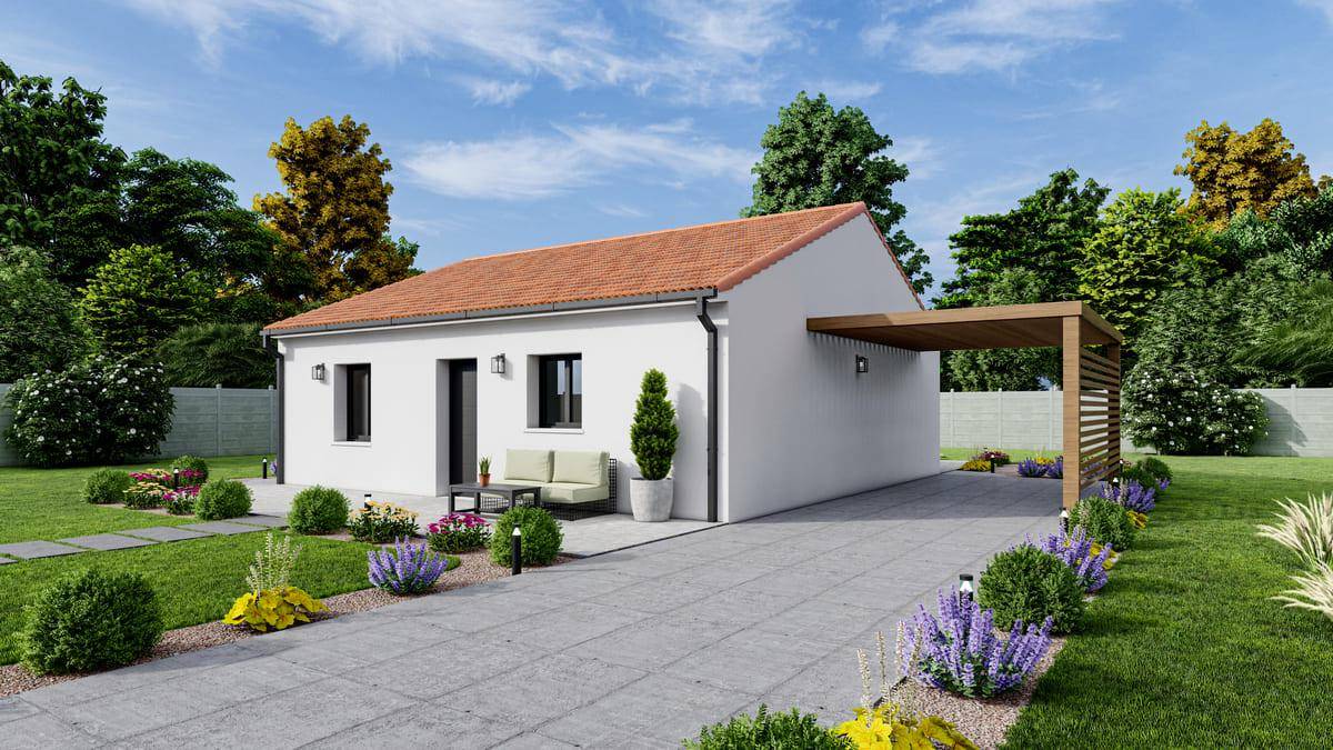 Programme terrain + maison à La Barre-de-Monts en Vendée (85) de 73 m² à vendre au prix de 187166€ - 1