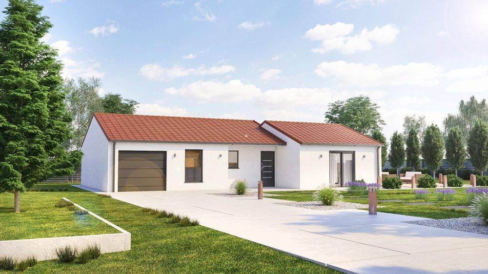 Programme terrain + maison à Saint-Victor en Allier (03) de 93 m² à vendre au prix de 195370€ - 1
