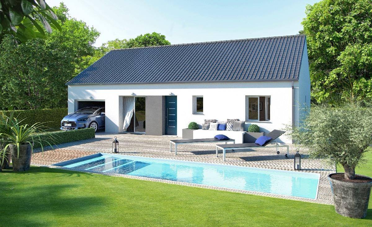 Programme terrain + maison à Désertines en Allier (03) de 80 m² à vendre au prix de 177010€ - 1