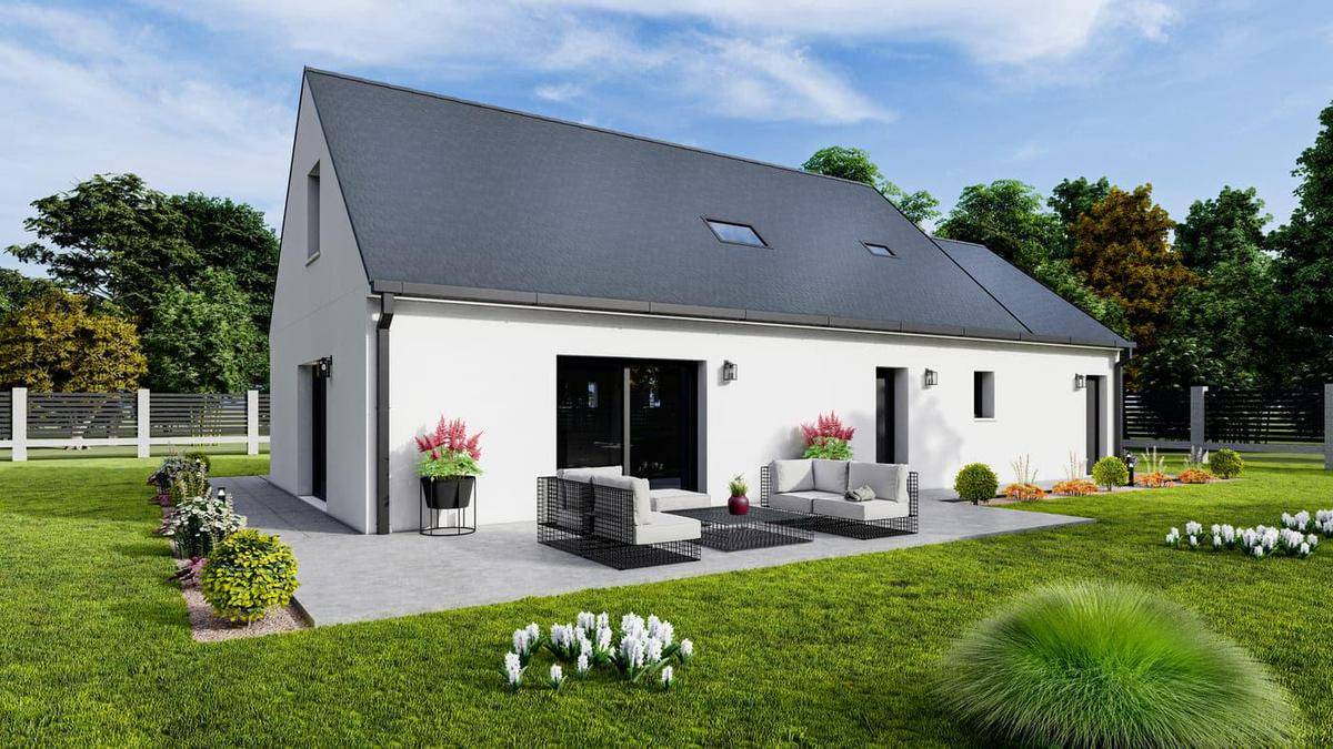 Programme terrain + maison à Savigné-sous-le-Lude en Sarthe (72) de 99 m² à vendre au prix de 251169€ - 2