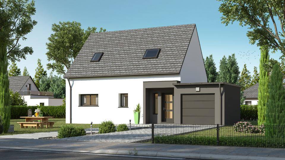 Programme terrain + maison à Plomelin en Finistère (29) de 95 m² à vendre au prix de 349500€ - 1