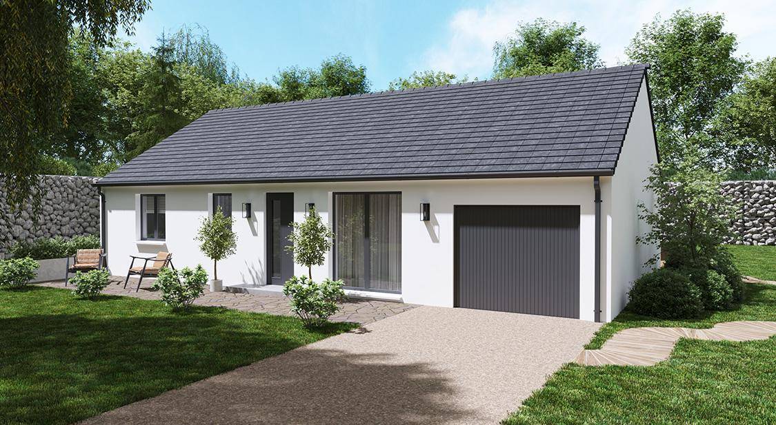 Programme terrain + maison à Imphy en Nièvre (58) de 79 m² à vendre au prix de 154500€ - 1