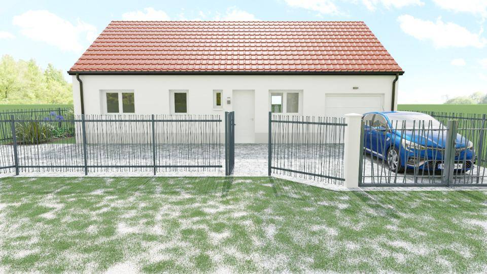 Programme terrain + maison à Bully-les-Mines en Pas-de-Calais (62) de 73 m² à vendre au prix de 204175€ - 1