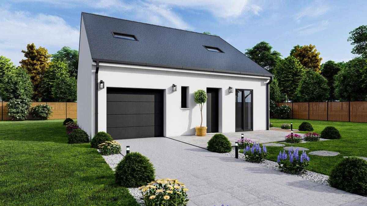 Programme terrain + maison à Saint-Rémy-du-Val en Sarthe (72) de 84 m² à vendre au prix de 176079€ - 1