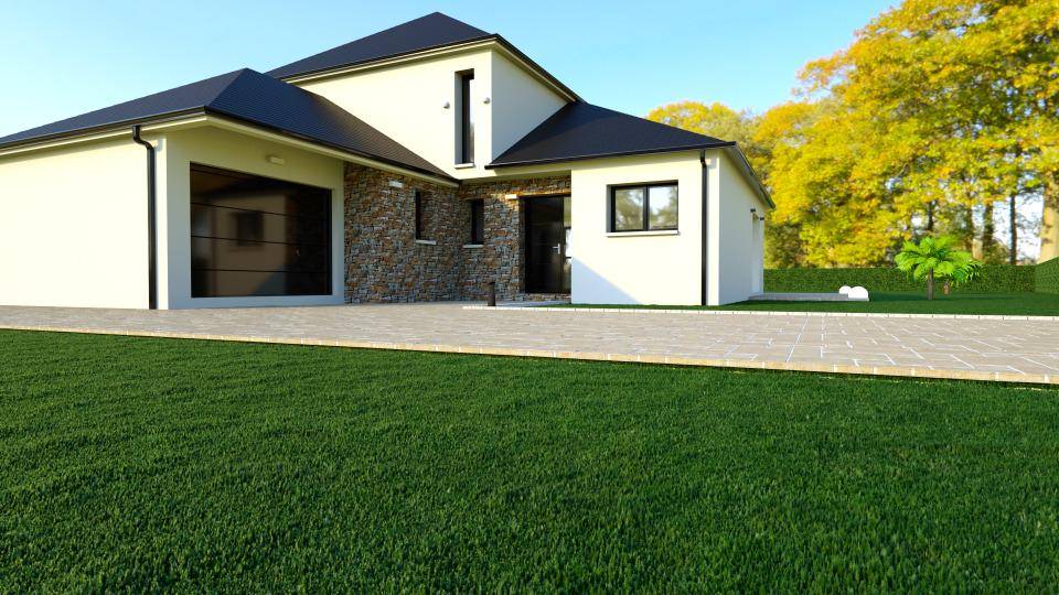 Programme terrain + maison à Thue et Mue en Calvados (14) de 140 m² à vendre au prix de 320500€ - 1