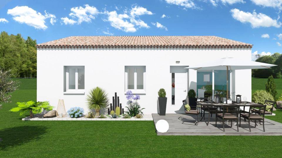 Programme terrain + maison à Lavilledieu en Ardèche (07) de 73 m² à vendre au prix de 199830€ - 1