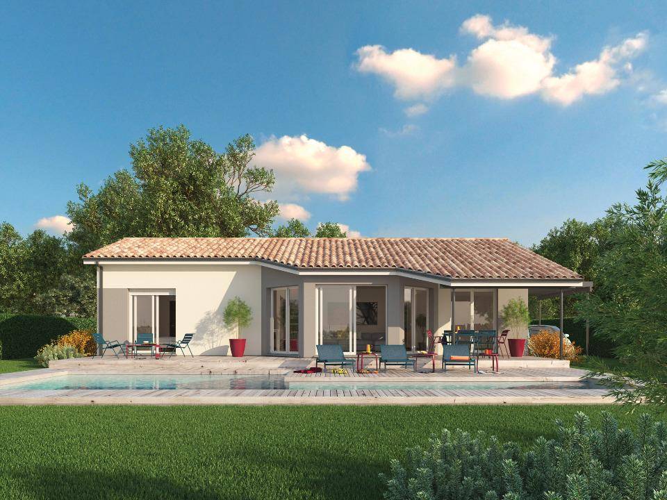 Programme terrain + maison à Lesparre-Médoc en Gironde (33) de 107 m² à vendre au prix de 261392€ - 2