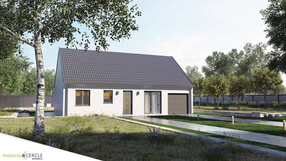 Programme terrain + maison à Prémilhat en Allier (03) de 76 m² à vendre au prix de 186980€ - 1