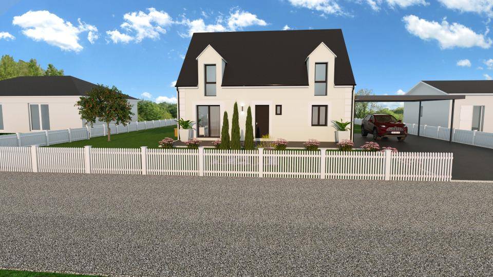 Programme terrain + maison à Saint-Paterne-Racan en Indre-et-Loire (37) de 135 m² à vendre au prix de 258900€ - 1