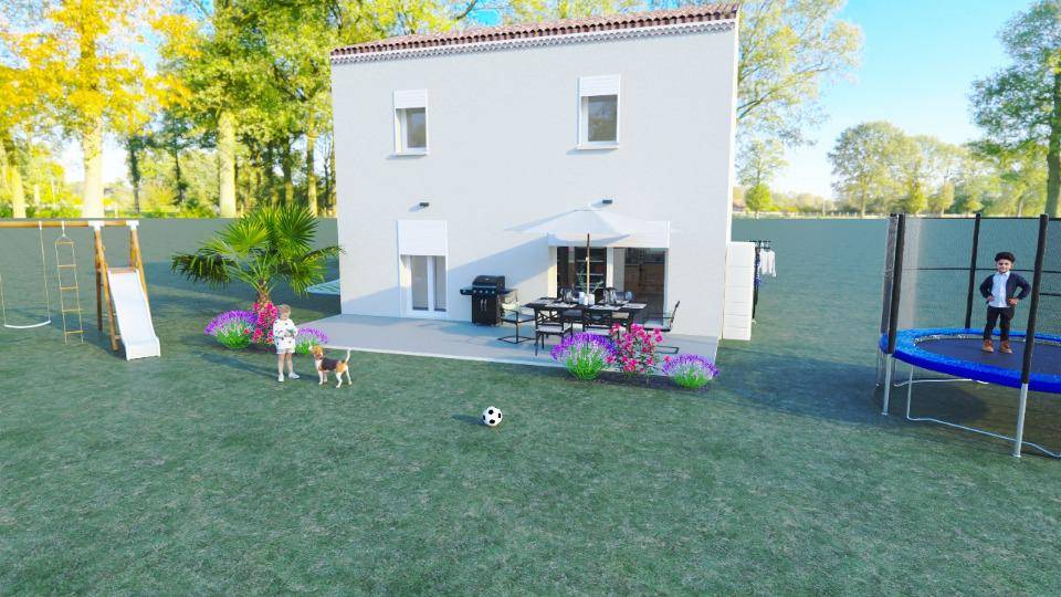 Programme terrain + maison à Bagnols-sur-Cèze en Gard (30) de 83 m² à vendre au prix de 220500€ - 1