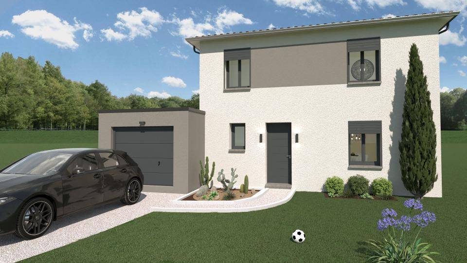 Programme terrain + maison à Cazères en Haute-Garonne (31) de 95 m² à vendre au prix de 286900€ - 2