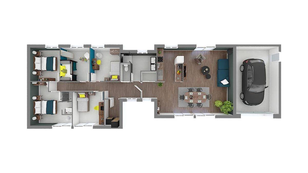 Programme terrain + maison à Larians-et-Munans en Haute-Saône (70) de 111 m² à vendre au prix de 481100€ - 4