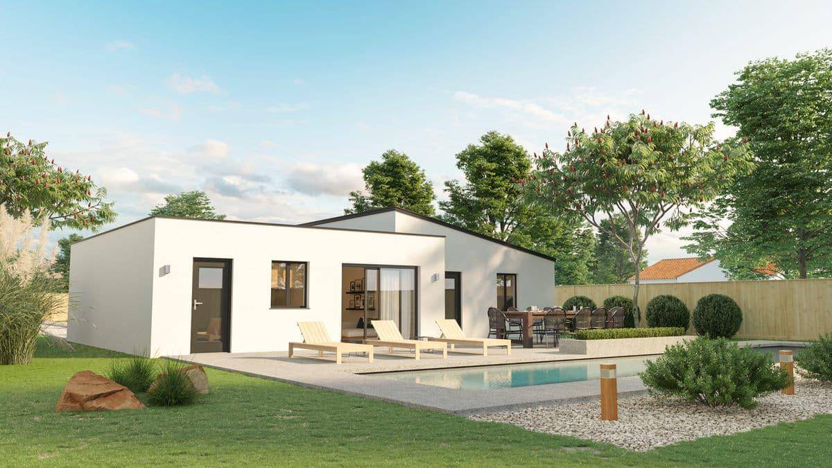 Programme terrain + maison à La Jarne en Charente-Maritime (17) de 80 m² à vendre au prix de 299890€ - 1