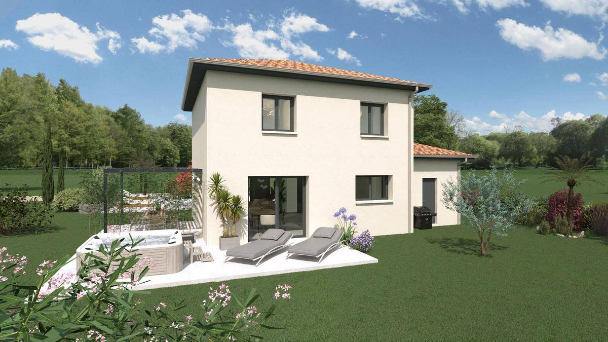 Programme terrain + maison à Romanèche-Thorins en Saône-et-Loire (71) de 90 m² à vendre au prix de 275600€ - 2