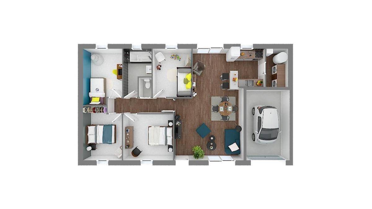 Programme terrain + maison à Salins-les-Bains en Jura (39) de 91 m² à vendre au prix de 161000€ - 4