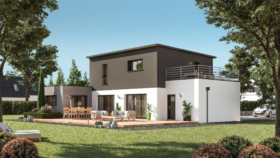 Programme terrain + maison à Pleurtuit en Ille-et-Vilaine (35) de 143 m² à vendre au prix de 396000€ - 1