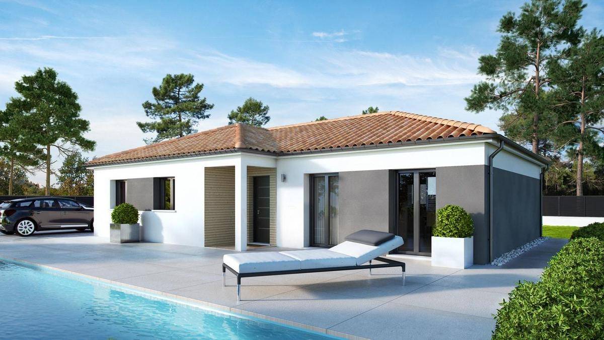 Programme terrain + maison à Saujon en Charente-Maritime (17) de 76 m² à vendre au prix de 228301€ - 2
