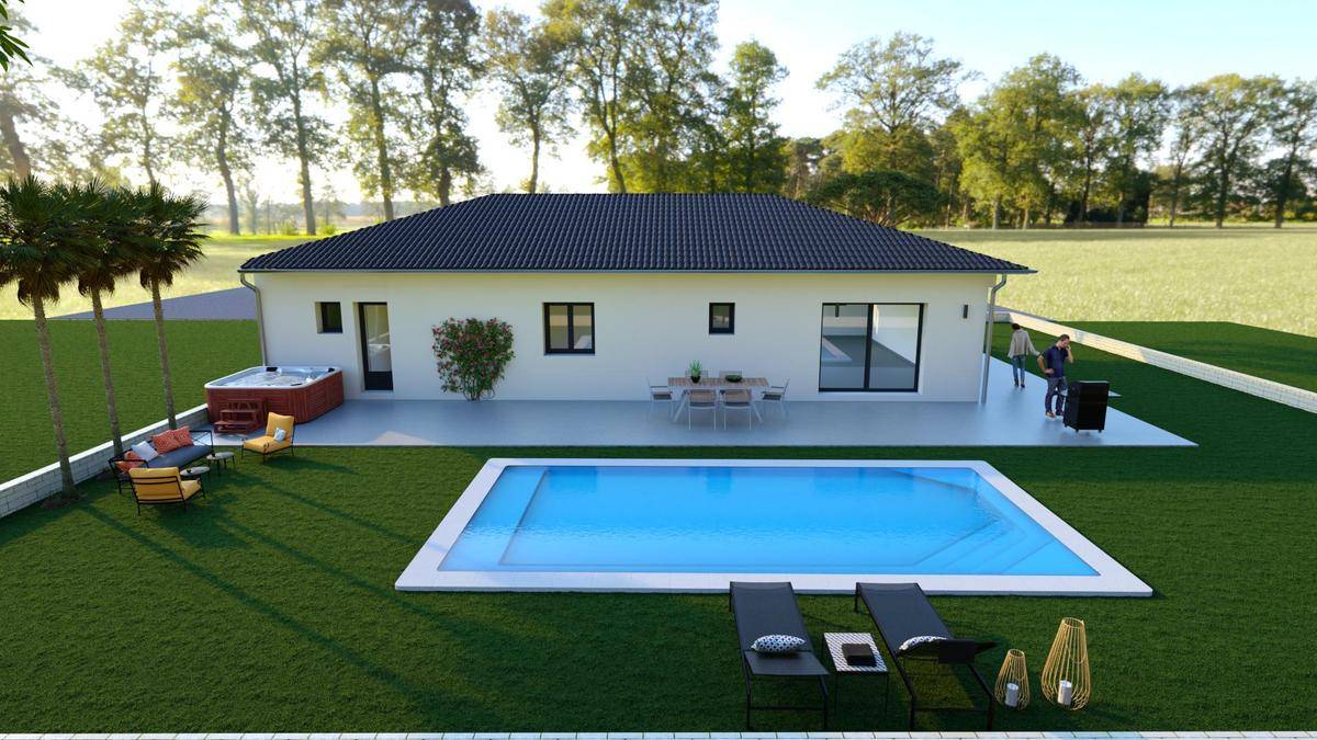 Programme terrain + maison à Taponas en Rhône (69) de 112 m² à vendre au prix de 325000€ - 2