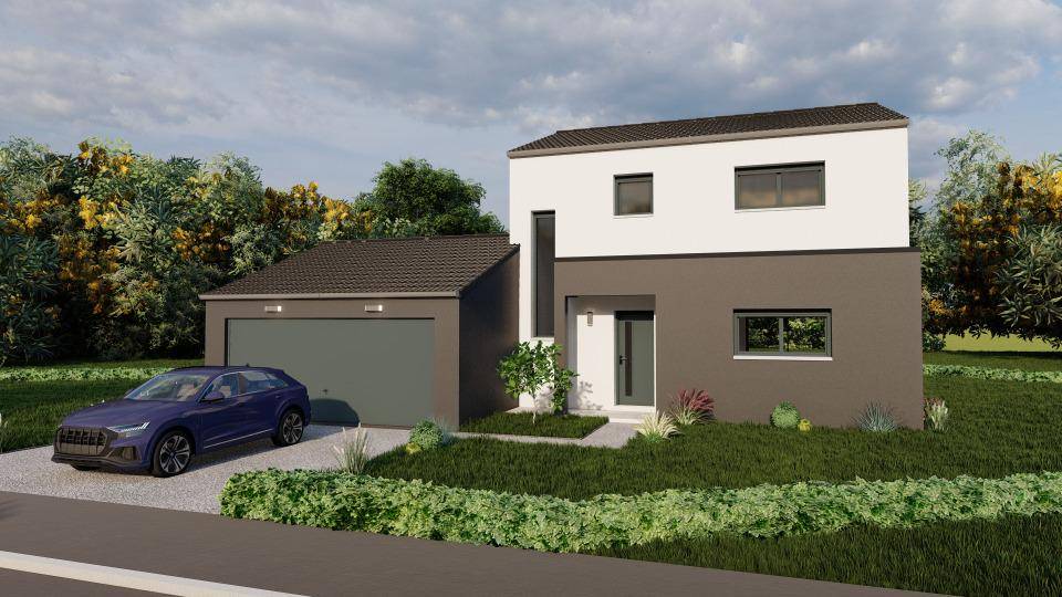 Programme terrain + maison à Etzling en Moselle (57) de 106 m² à vendre au prix de 310000€ - 4