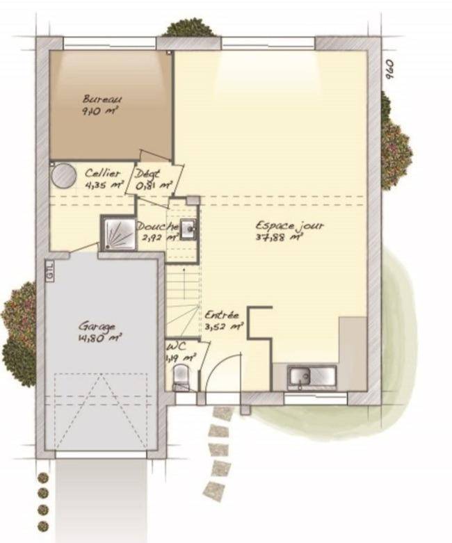 Programme terrain + maison à Villegats en Eure (27) de 113 m² à vendre au prix de 275000€ - 4