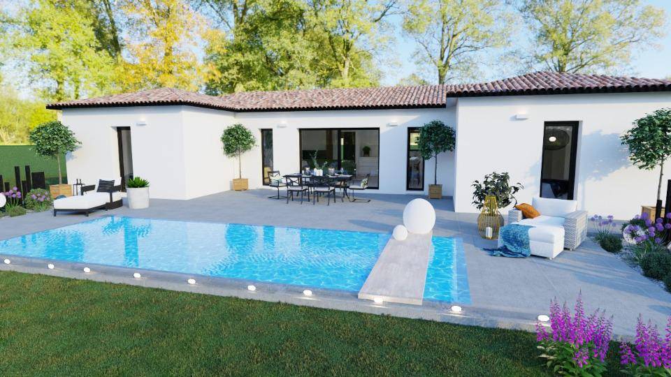 Programme terrain + maison à Vagnas en Ardèche (07) de 106 m² à vendre au prix de 299800€ - 2