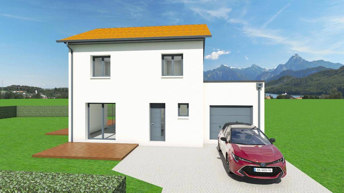 Programme terrain + maison à Dolomieu en Isère (38) de 91 m² à vendre au prix de 260000€ - 1