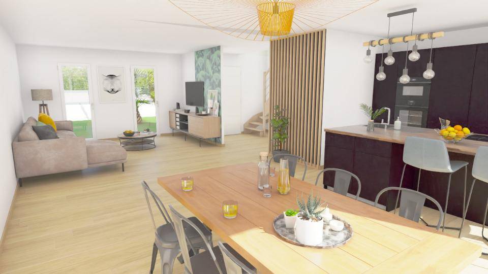 Programme terrain + maison à Tincques en Pas-de-Calais (62) de 140 m² à vendre au prix de 283693€ - 4