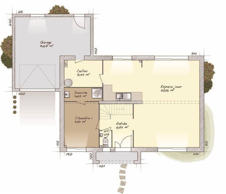 Programme terrain + maison à Émalleville en Eure (27) de 160 m² à vendre au prix de 390000€ - 4