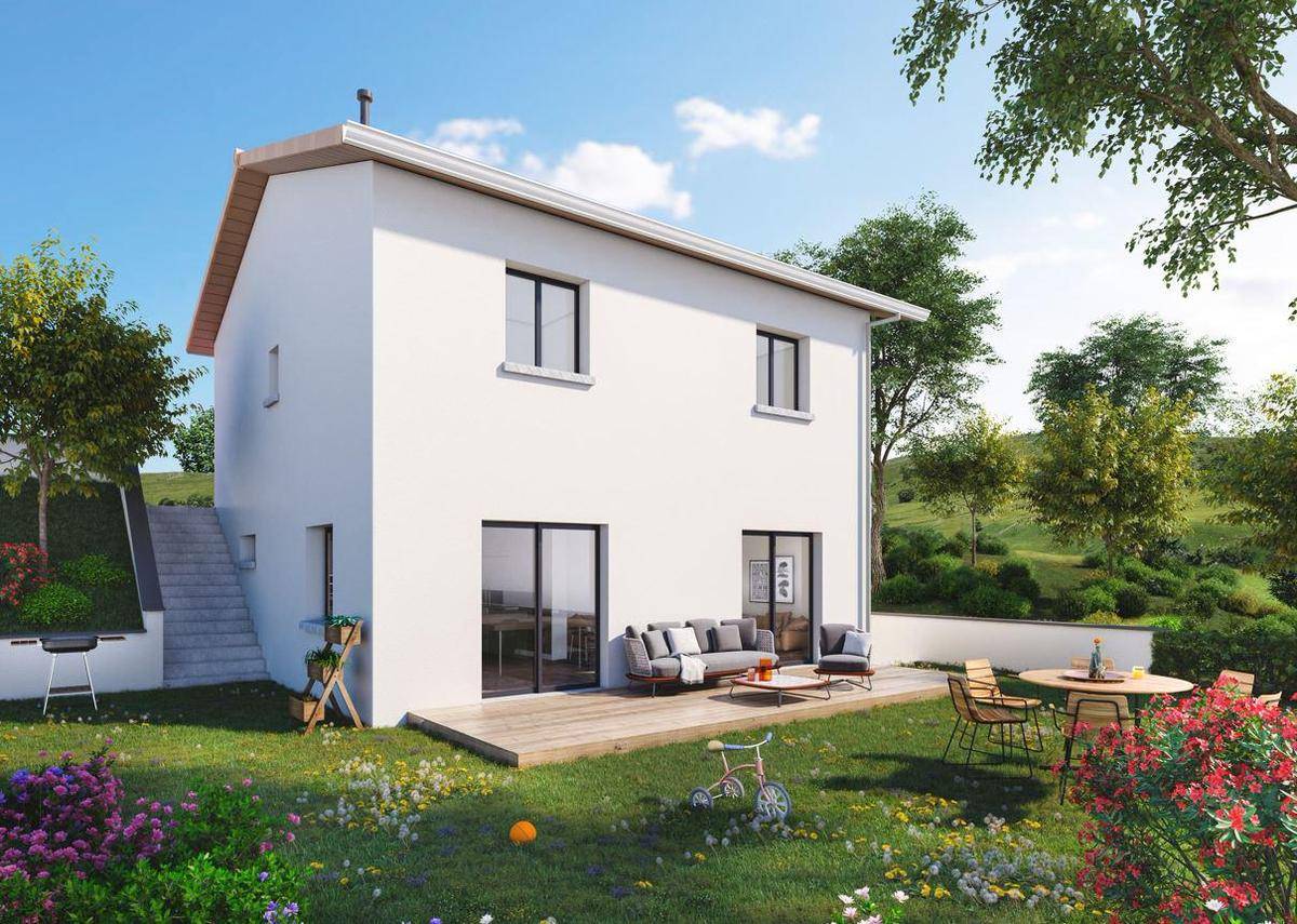 Programme terrain + maison à Diémoz en Isère (38) de 92 m² à vendre au prix de 454000€ - 1