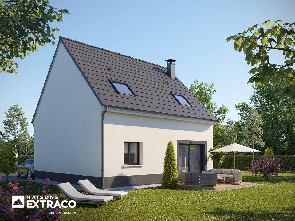 Programme terrain + maison à Bennecourt en Yvelines (78) de 90 m² à vendre au prix de 264400€ - 2