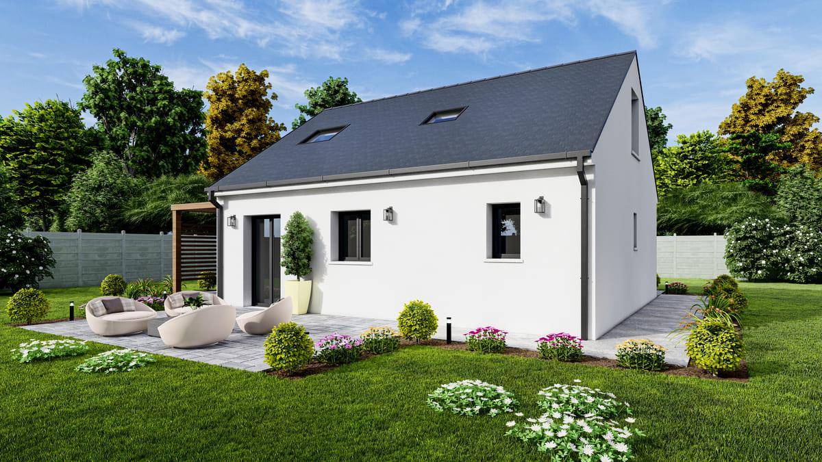 Programme terrain + maison à Saché en Indre-et-Loire (37) de 86 m² à vendre au prix de 247172€ - 2
