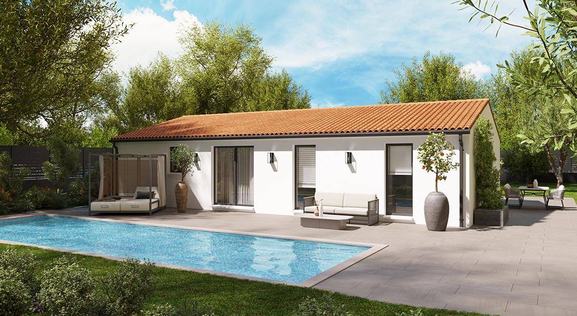 Programme terrain + maison à Louzac-Saint-André en Charente (16) de 79 m² à vendre au prix de 176259€ - 2