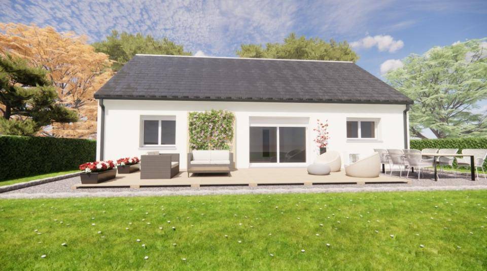 Programme terrain + maison à Domfront en Poiraie en Orne (61) de 85 m² à vendre au prix de 186560€ - 2
