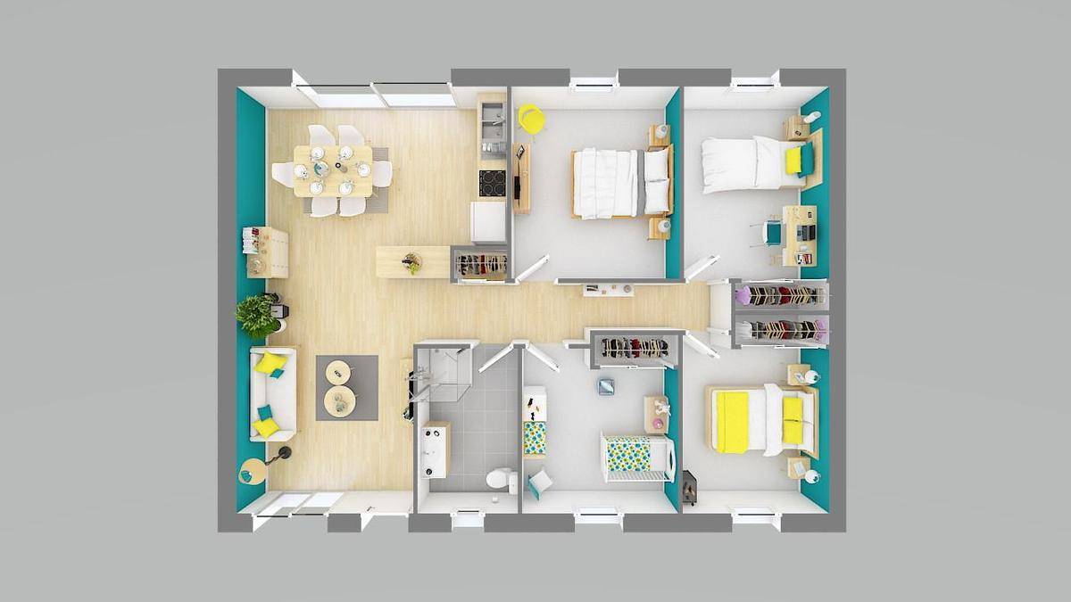 Programme terrain + maison à Dolus-d'Oléron en Charente-Maritime (17) de 65 m² à vendre au prix de 218802€ - 4
