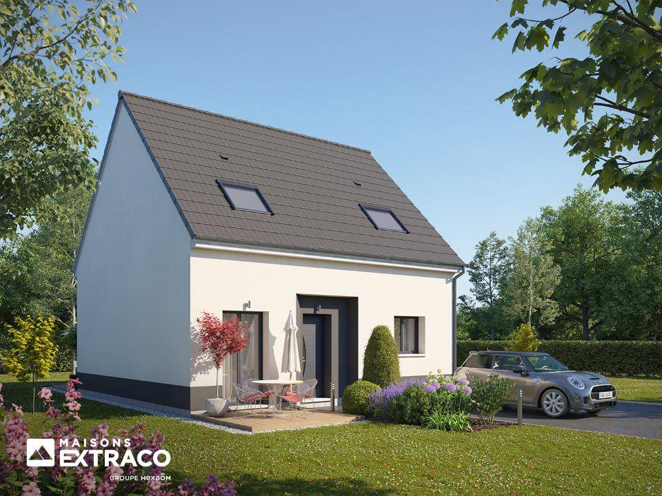 Programme terrain + maison à Bennecourt en Yvelines (78) de 90 m² à vendre au prix de 264400€ - 1