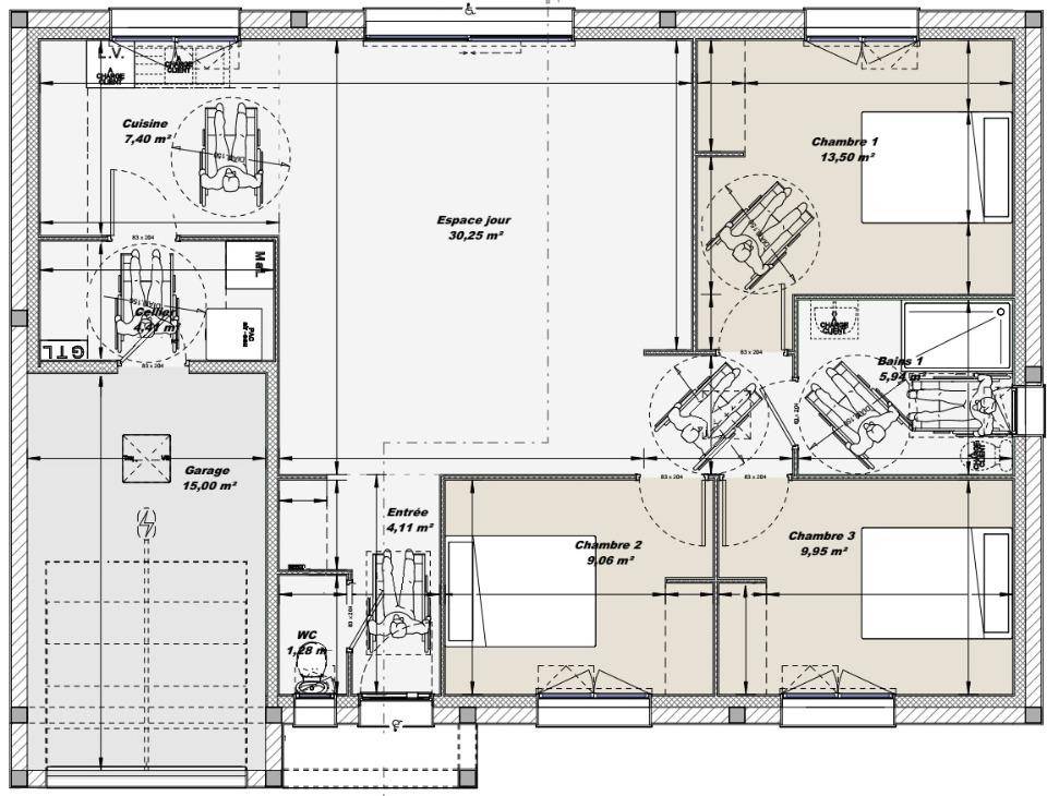 Programme terrain + maison à Juvigny Val d'Andaine en Orne (61) de 85 m² à vendre au prix de 174252€ - 4