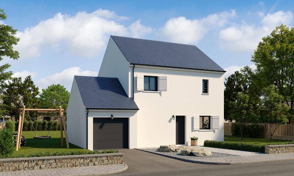 Programme terrain + maison à La Queue-en-Brie en Val-de-Marne (94) de 98 m² à vendre au prix de 475000€ - 1