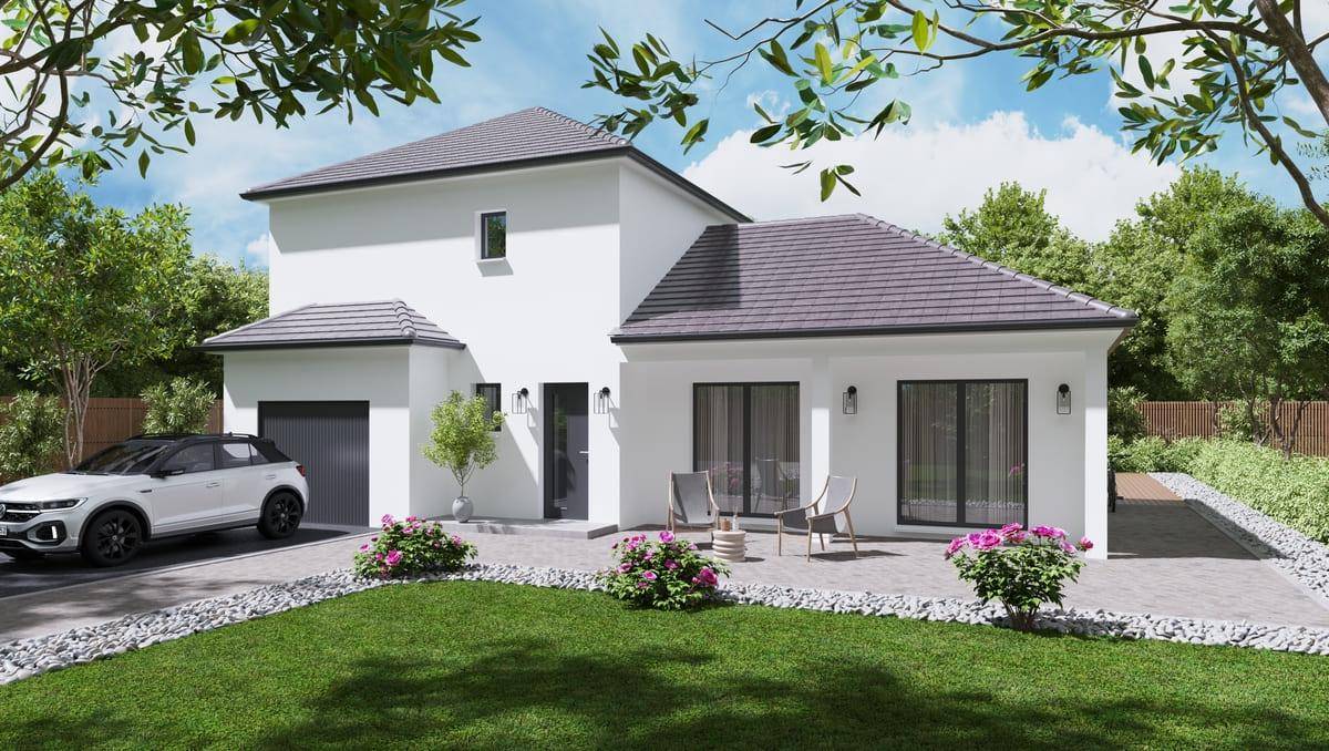 Programme terrain + maison à Orchamps en Jura (39) de 82 m² à vendre au prix de 242580€ - 1