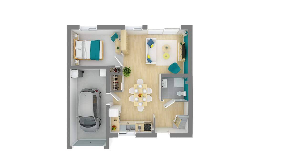 Programme terrain + maison à Chiré-en-Montreuil en Vienne (86) de 95 m² à vendre au prix de 199990€ - 3