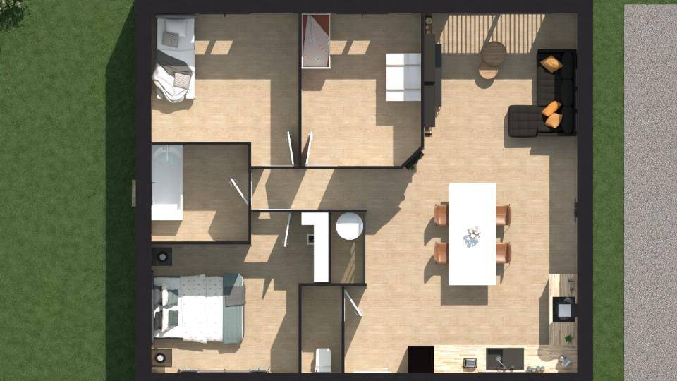 Programme terrain + maison à Vidauban en Var (83) de 76 m² à vendre au prix de 315000€ - 4