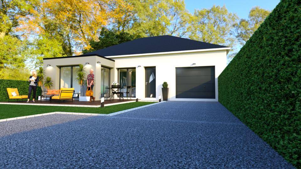 Programme terrain + maison à Carpiquet en Calvados (14) de 80 m² à vendre au prix de 237000€ - 1