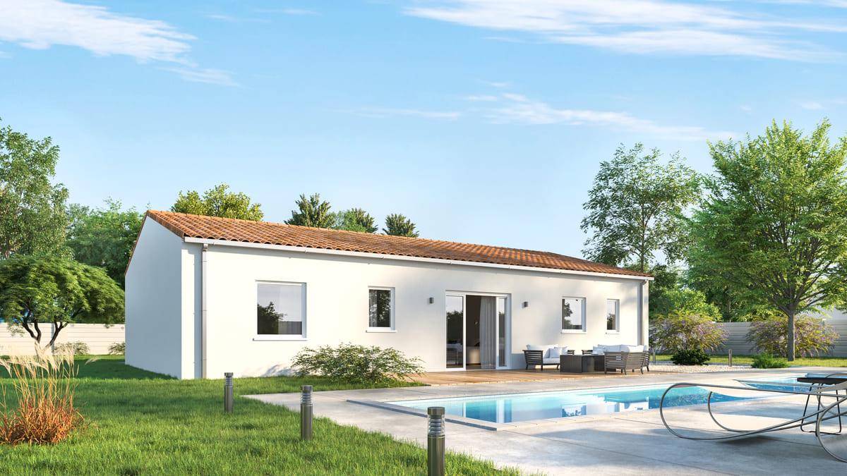 Programme terrain + maison à Nalliers en Vendée (85) de 68 m² à vendre au prix de 192377€ - 2