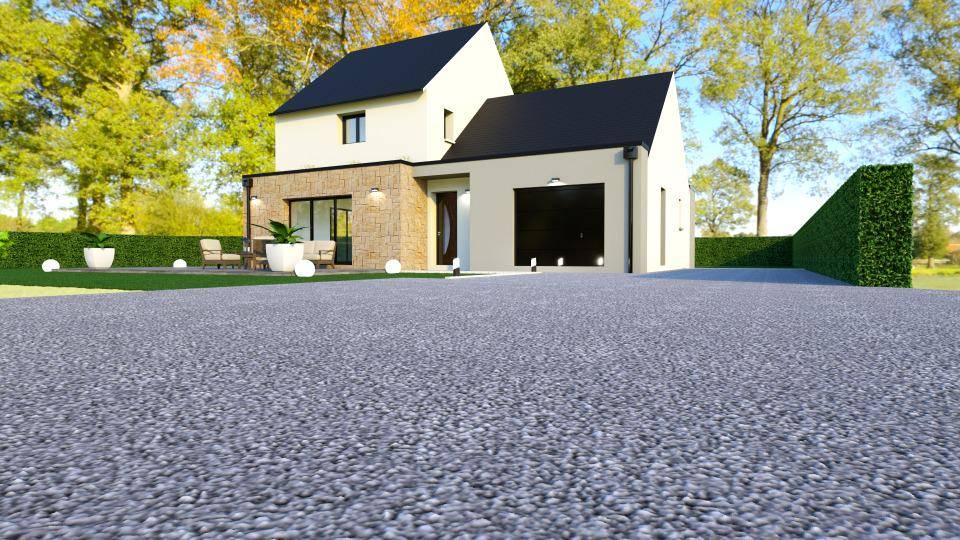 Programme terrain + maison à Thue et Mue en Calvados (14) de 125 m² à vendre au prix de 299900€ - 1